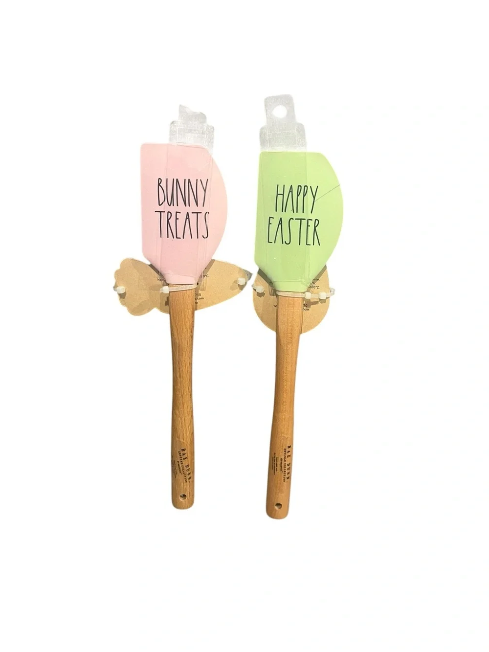 Rae Dunn Happy Easter Bunny Treats Silicone Spatula Cookie Cutter Set Lot NEW